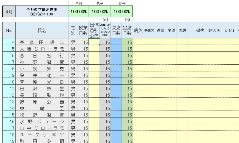 出欠統計ソフト カルク 教育ソフト 心 校務支援システム 教育用ソフトの開発